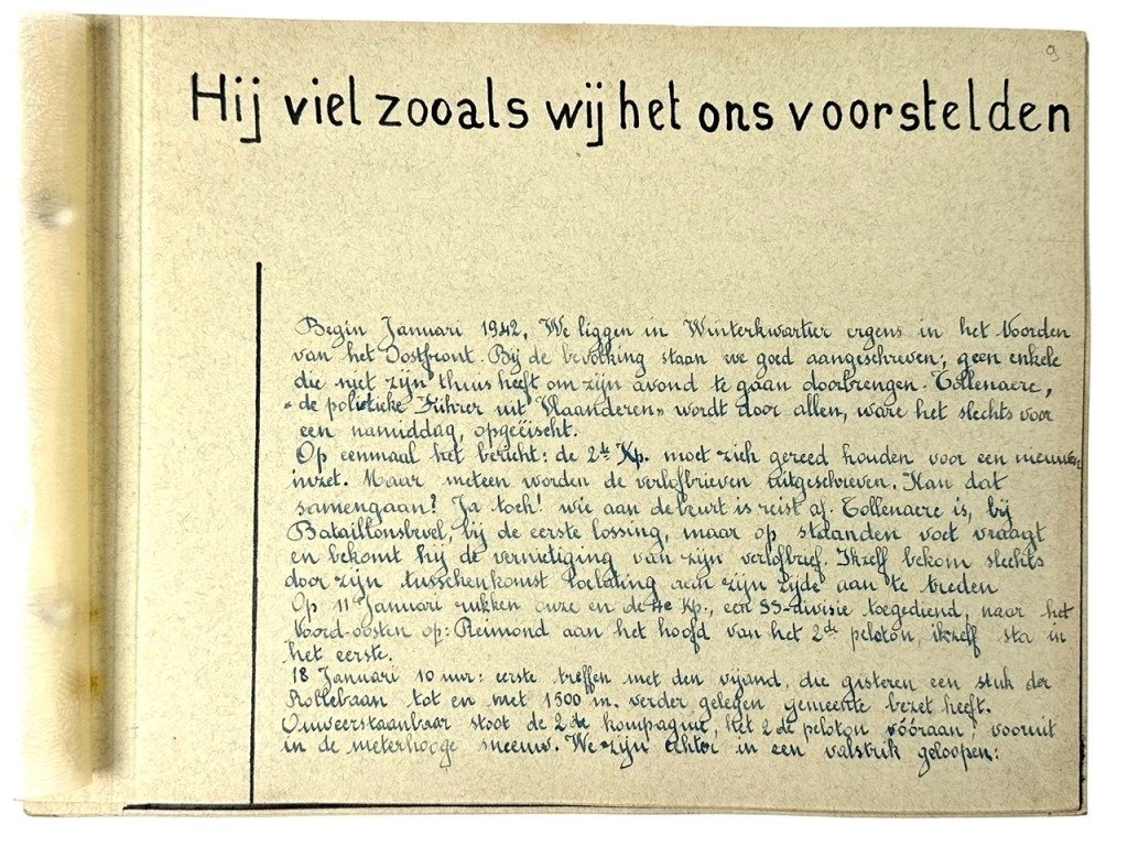 Original WWII Flemish DMS collaboration self-made album regarding the death of Reimond Tollenaere — image 22
