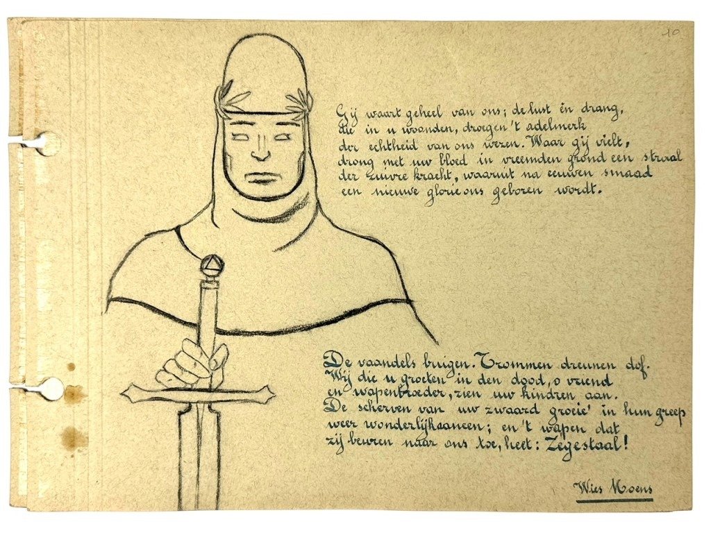 Original WWII Flemish DMS collaboration self-made album regarding the death of Reimond Tollenaere — image 24