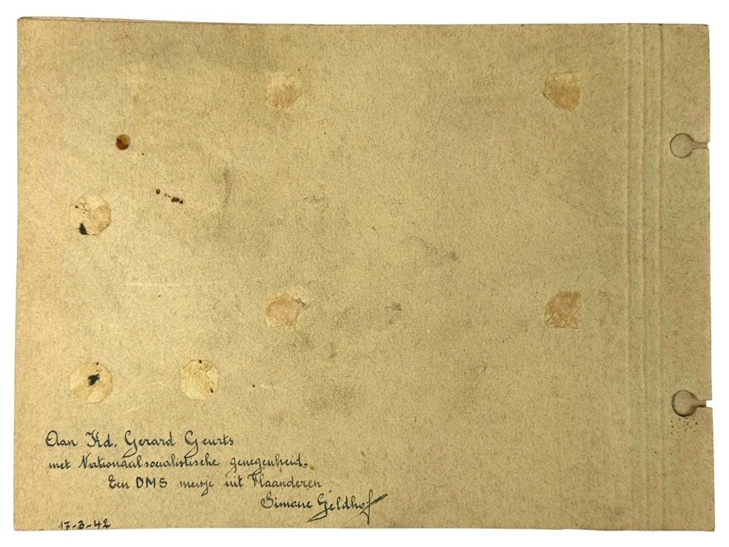 Original WWII Flemish DMS collaboration self-made album regarding the death of Reimond Tollenaere — image 4