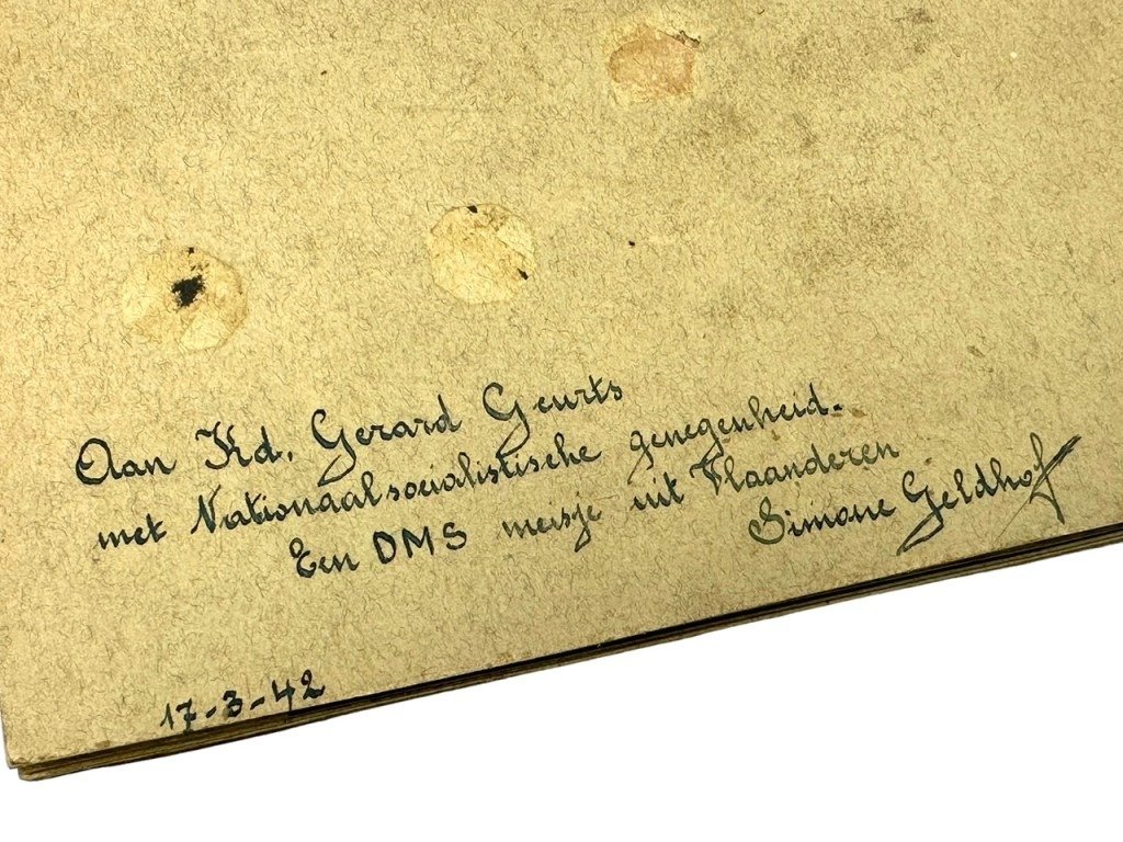 Original WWII Flemish DMS collaboration self-made album regarding the death of Reimond Tollenaere — image 5