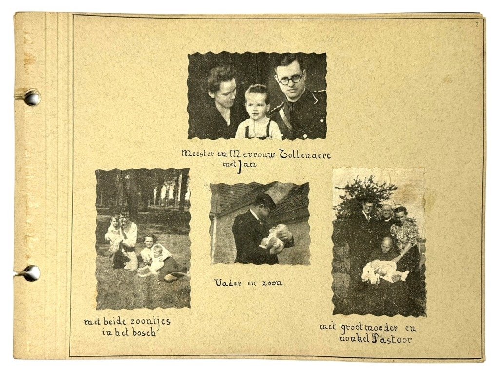 Original WWII Flemish DMS collaboration self-made album regarding the death of Reimond Tollenaere — image 7