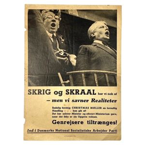 Original WWII Danish DNSAP for the elections in 1940