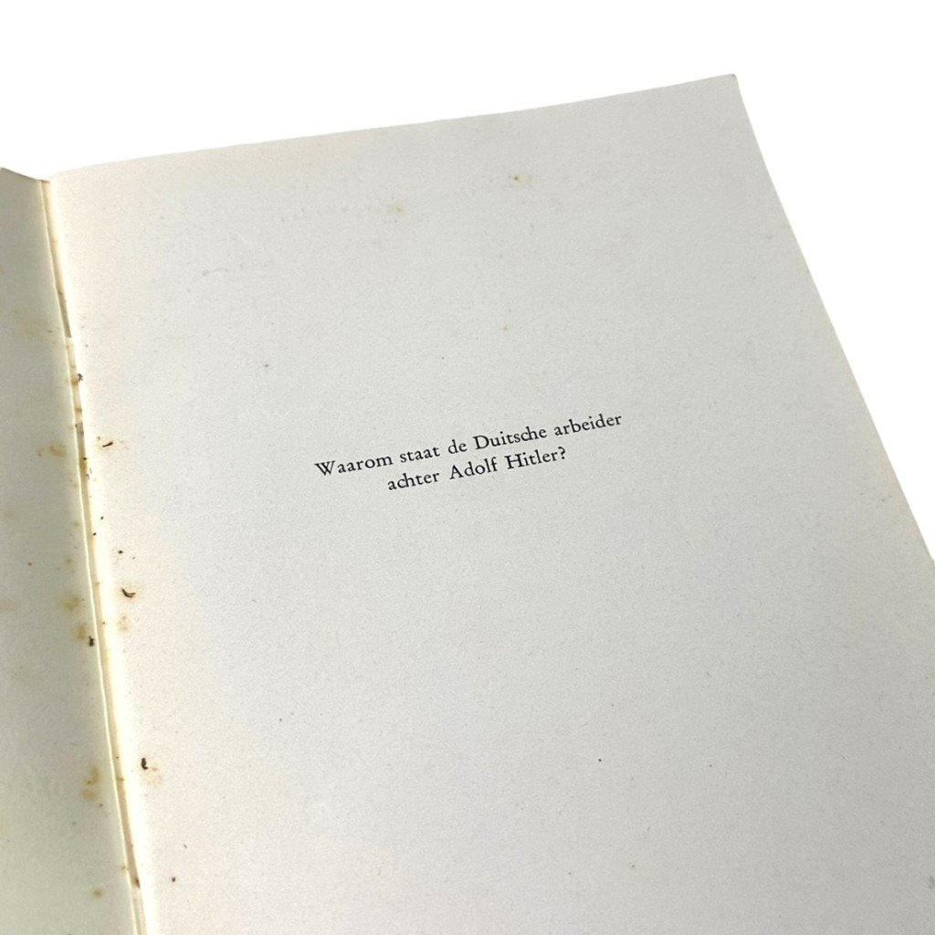 Original WWII Flemish collaboration brochure 'Waarom staat de Duitsche arbeider achter Adolf Hitler' — image 4