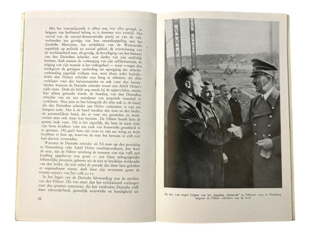 Original WWII Flemish collaboration brochure 'Waarom staat de Duitsche arbeider achter Adolf Hitler' — image 5