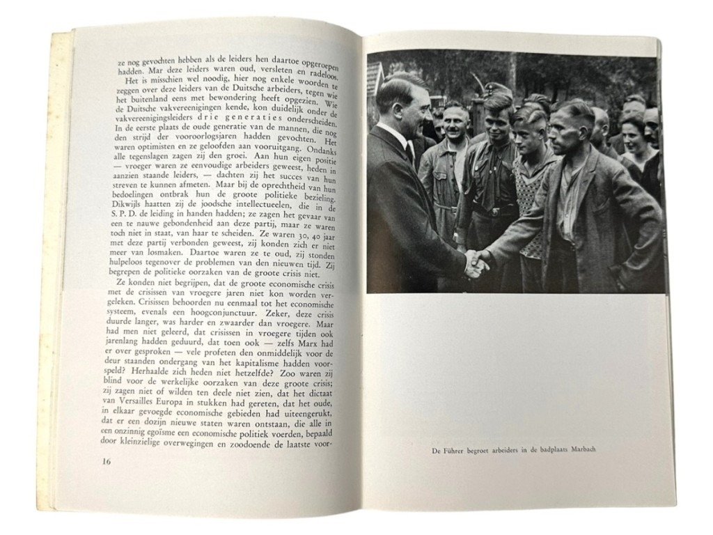 Original WWII Flemish collaboration brochure 'Waarom staat de Duitsche arbeider achter Adolf Hitler' — image 9