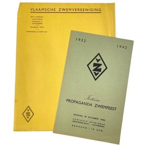 Original WWII Flemish VZV booklet and stationary