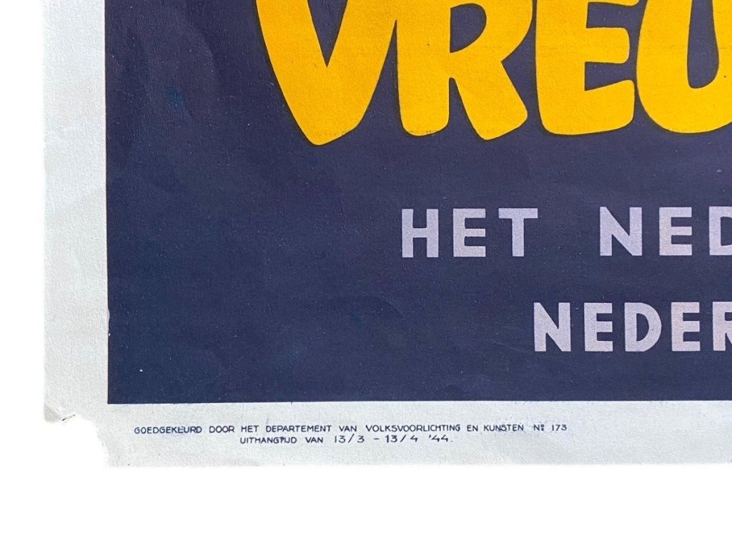 Original WWII Dutch 'Nederlandsche Arbeidsfront' collaboration poster – Paasfeest — image 7