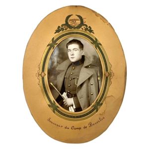 Original Pre 1940 Belgian army portrait photo from Camp Beverlo