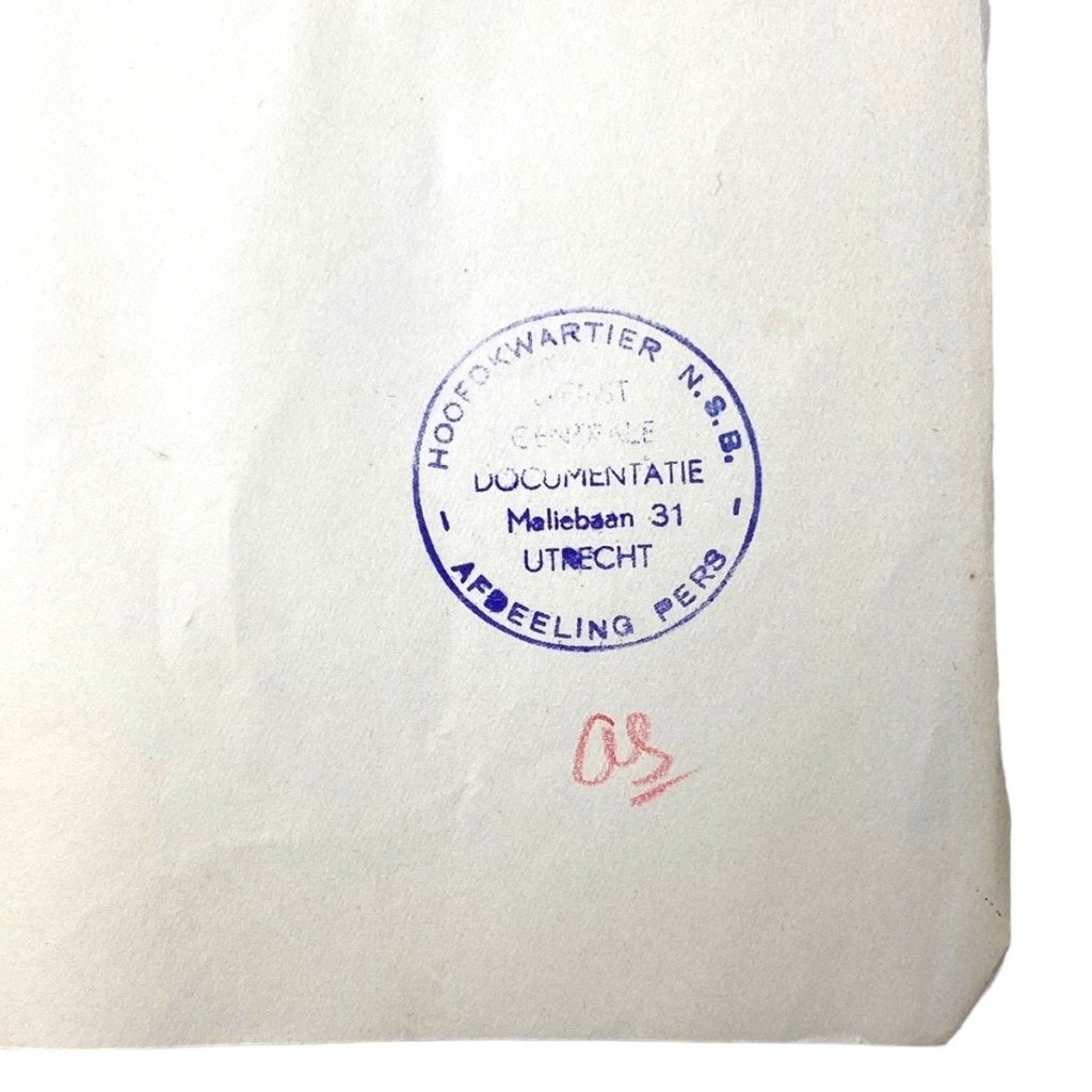 Original WWII Dutch NSB document regarding a resistance action in Castricum (Noord-Holland) — image 2