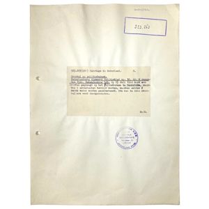 Original WWII Dutch NSB document regarding a resistance action in …
