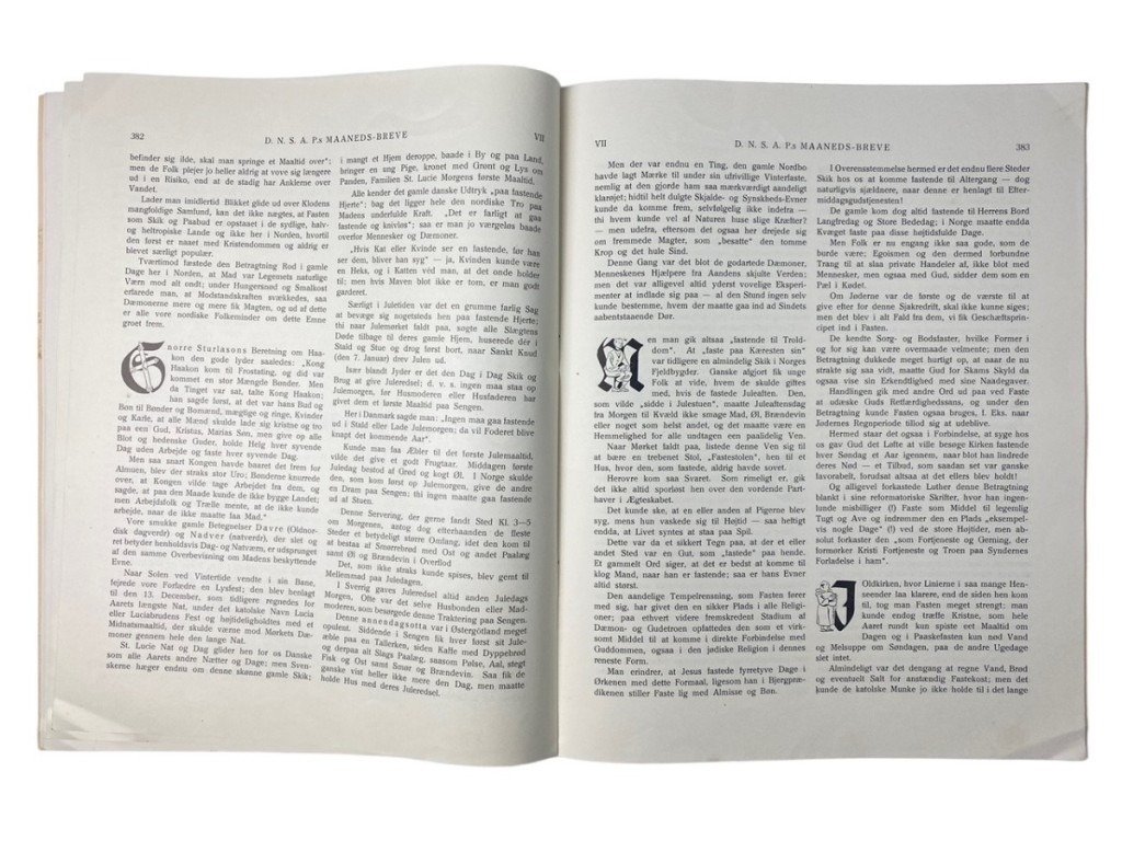 Original WWII Danish DNSAP Maaneds-Breve magazine – Nr. 12 – March 1943 — image 12