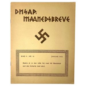 Original WWII Danish DNSAP Maaneds-Breve magazine – Nr. 10 – …