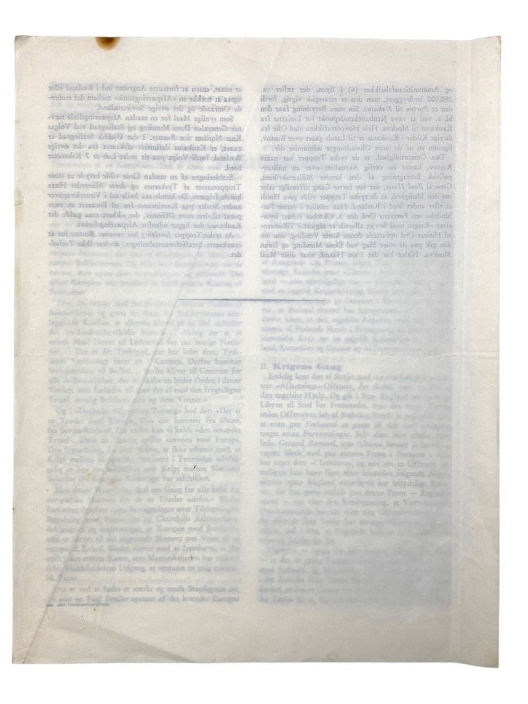 Original WWII Danish DNSAP confidential document — image 7