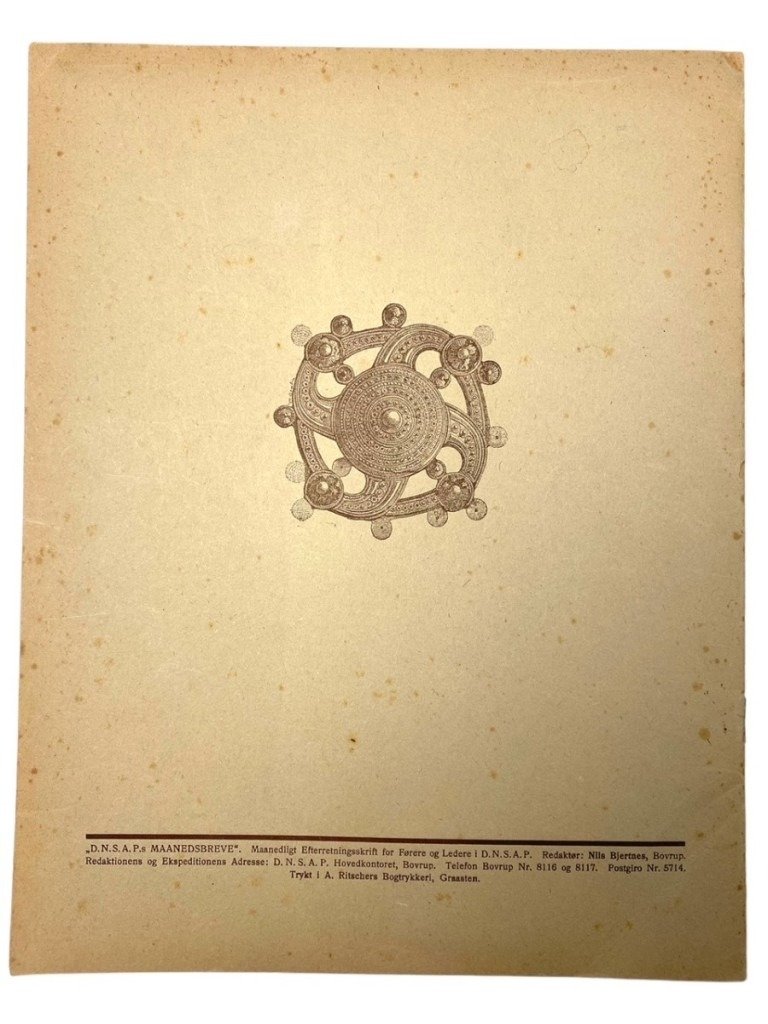 Original WWII Danish DNSAP Maaneds-Breve magazine — image 11