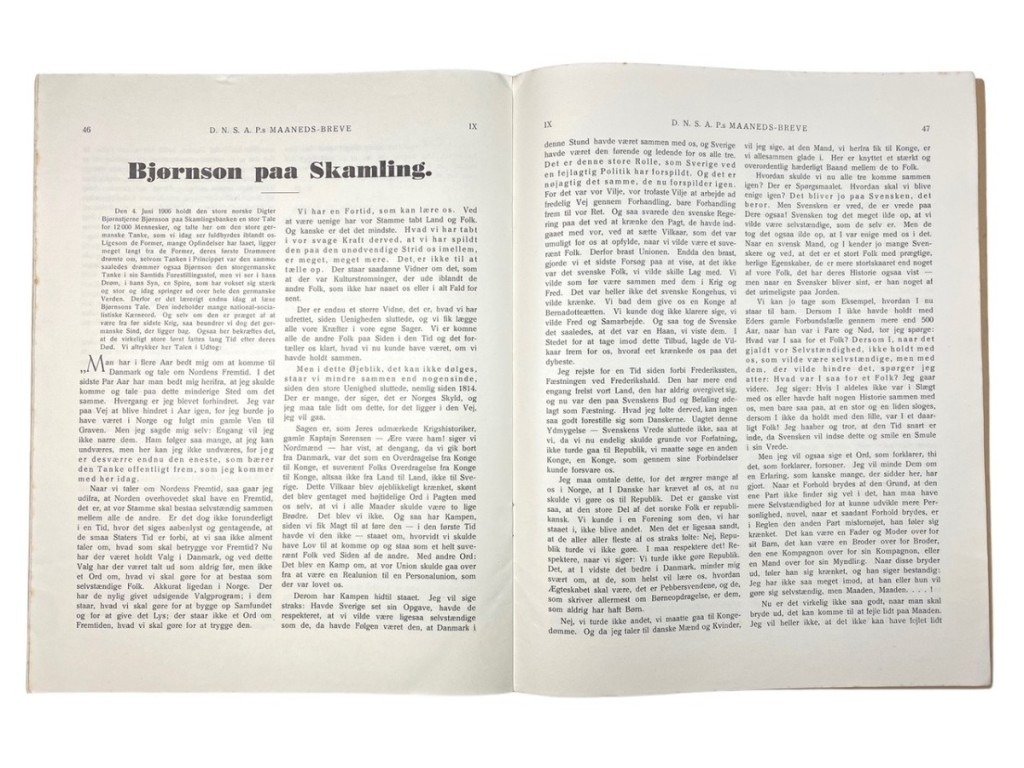 Original WWII Danish DNSAP Maaneds-Breve magazine — image 4