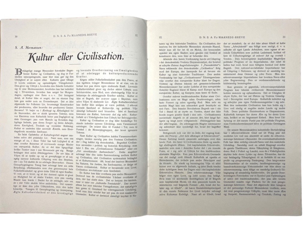 Original WWII Danish DNSAP Maaneds-Breve magazine — image 5