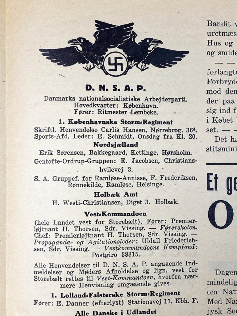 Original early 1930s Danish D.N.S.A.P. newspaper 'Det Danske Folk ANGREB' — image 5