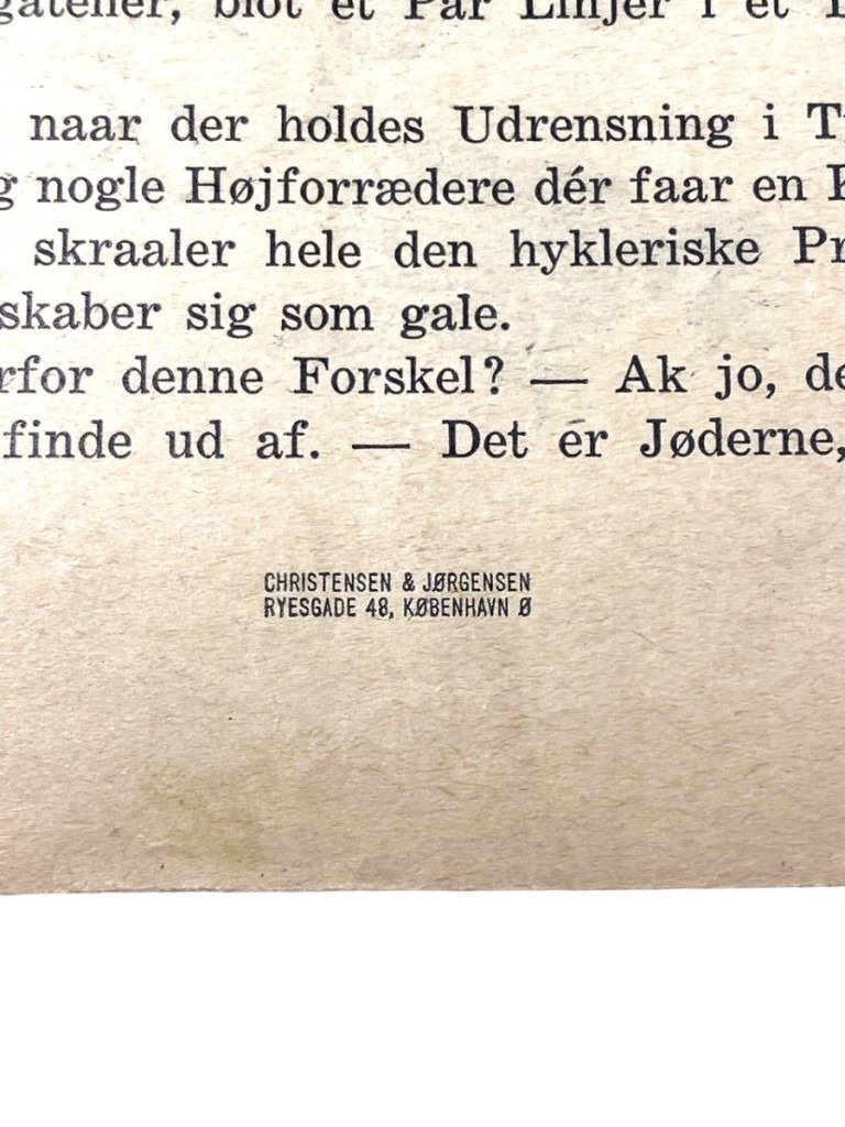 Original early 1930s Danish D.N.S.A.P. newspaper 'Det Danske Folk ANGREB' — image 7