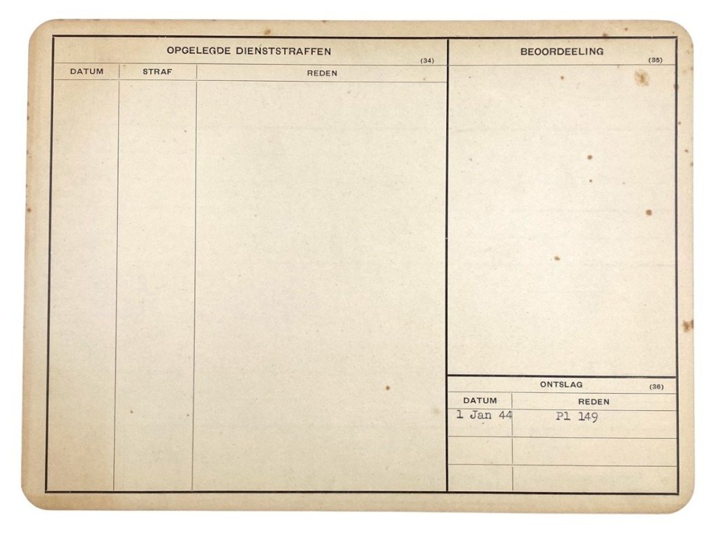 Original WWII Nederlandsche Arbeidsdienst file Sebaldeburen (Groningen) — image 10