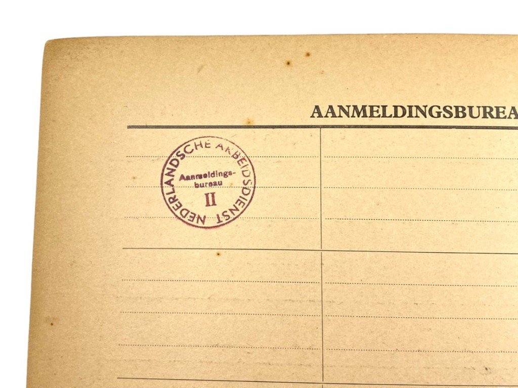Original WWII Nederlandsche Arbeidsdienst file Sebaldeburen (Groningen) — image 4