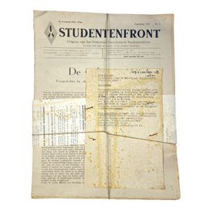 Original WWII Dutch Studentenfront newspaper bundle
