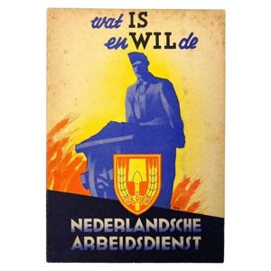 Original WWII Nederlandsche Arbeidsdienst booklet 'wat IS en Wil de …