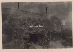 Original WWII Dutch army photo of damaged bunker in May …