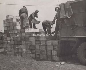 Original WWII Dutch photo – Food supply for the occupied …