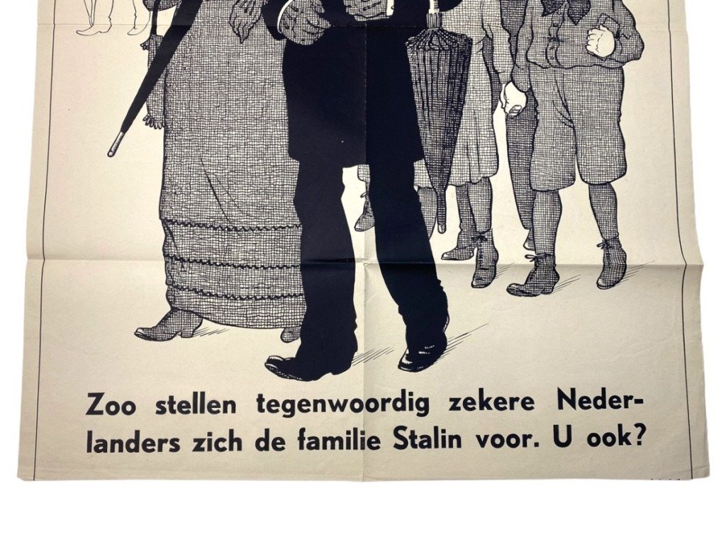 Original WWII Dutch NSB poster – Zondagmorgen in Moskou — image 4