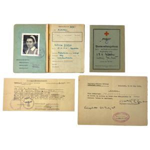Original WWII Dutch DRK grouping of a nurse from Appelscha …