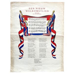 Original WWII Dutch resistance poster Amsterdam 1944 (Marten Toonder)