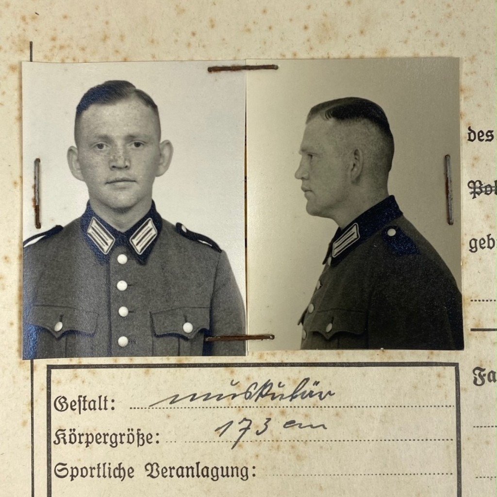 Original WWII German Polizei 'Personalbogen' SS Polizei-Regiment 17 — image 2