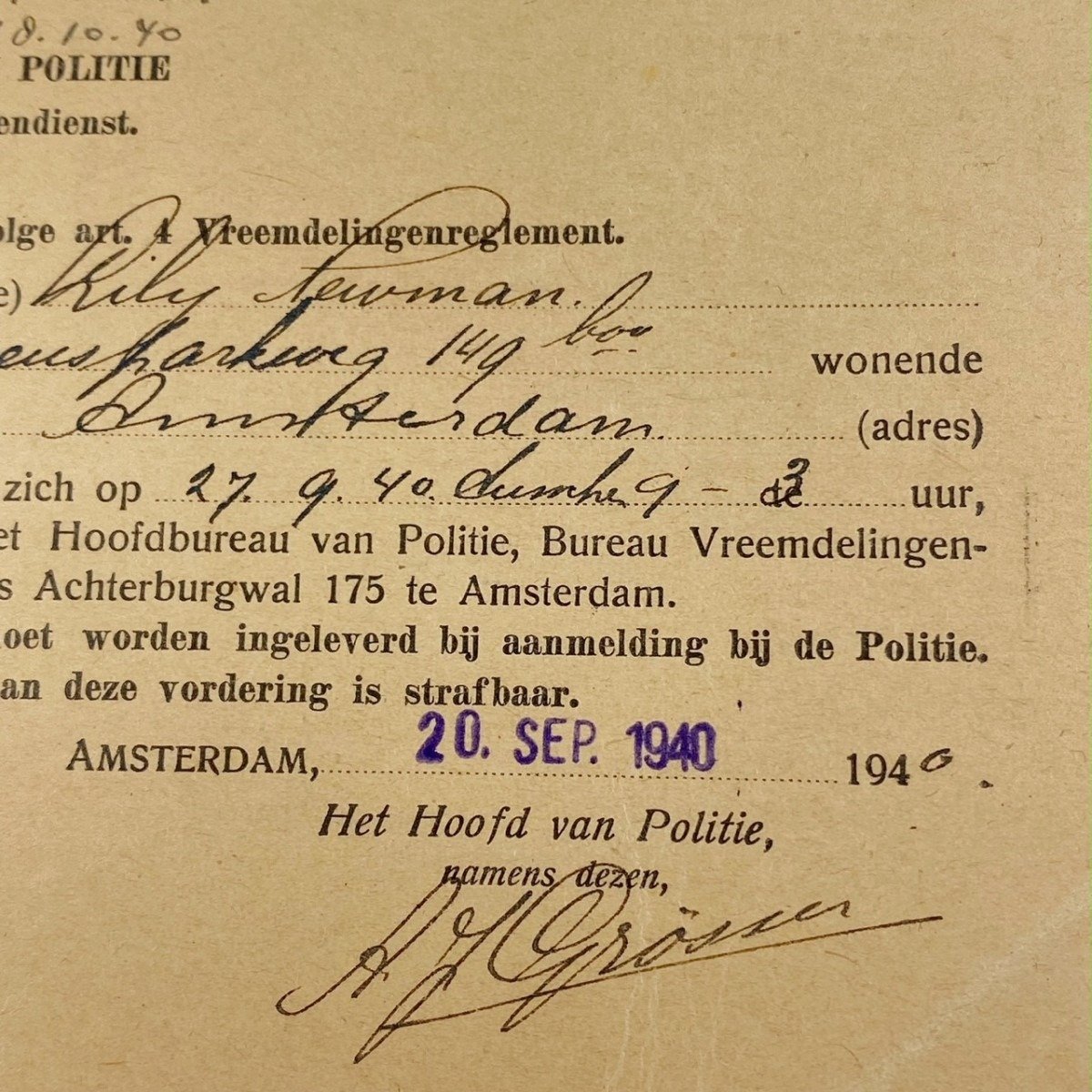 Original May 1940 Dutch/American set related to US embassy in the The Hague! — image 14