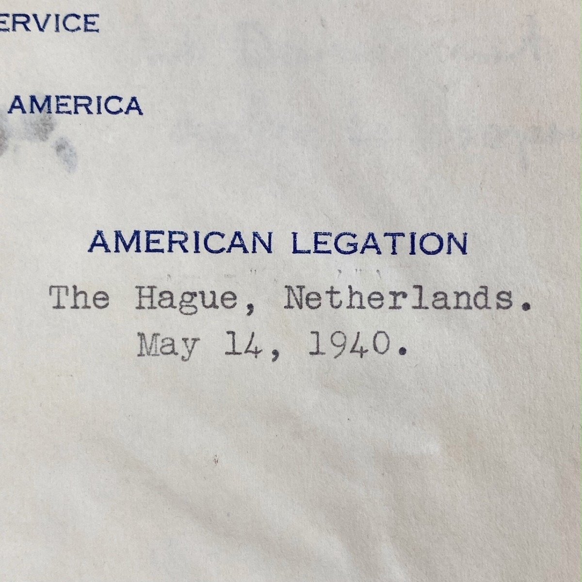 Original May 1940 Dutch/American set related to US embassy in the The Hague! — image 3
