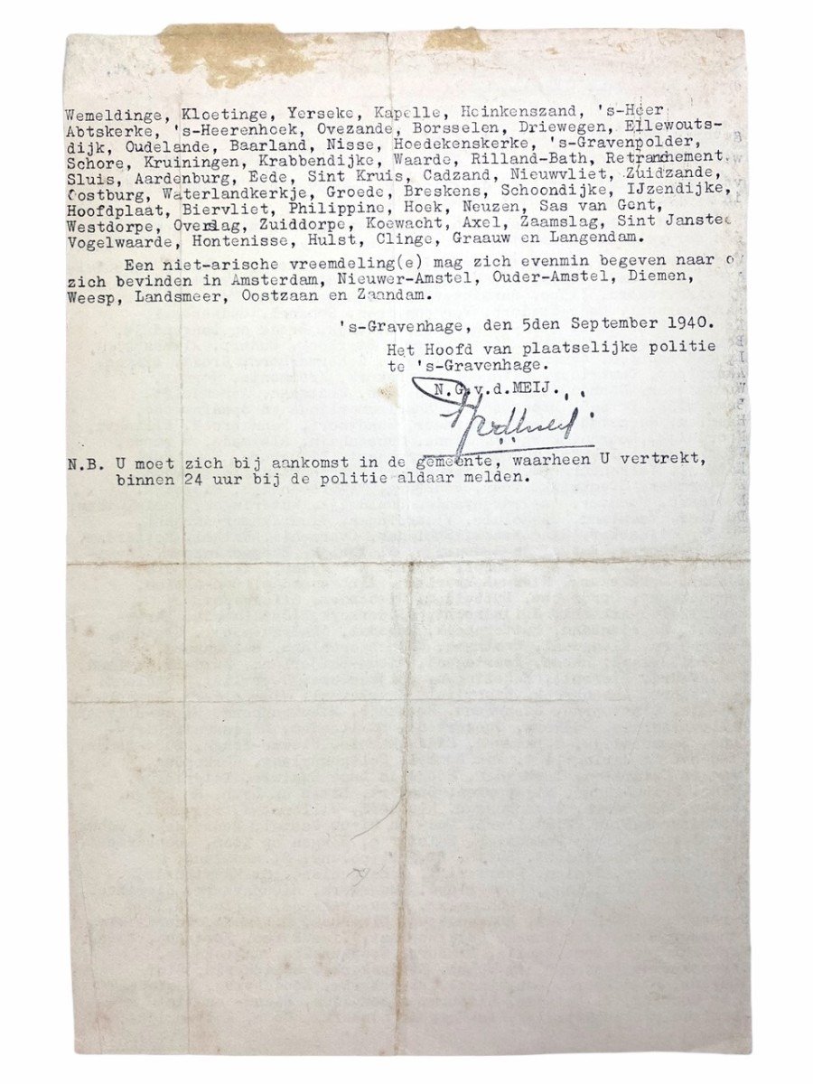 Original May 1940 Dutch/American set related to US embassy in the The Hague! — image 9