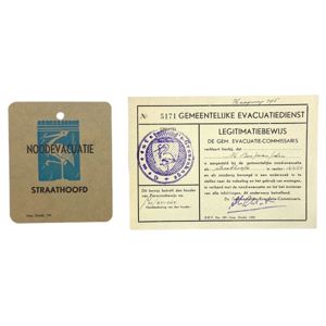 Original WWII Dutch evacuation set Den Haag