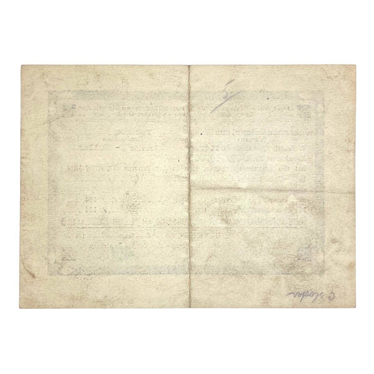 Original WWII German residence permit for Groningen 1943 — image 3