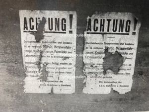Original WWII Dutch photo – German posters in Walcheren