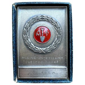 Original WWII Norwegian 'Arbeidstjeneste' plaque