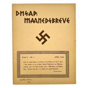 Original WWII Danish DNSAP Maaneds-Breve magazine