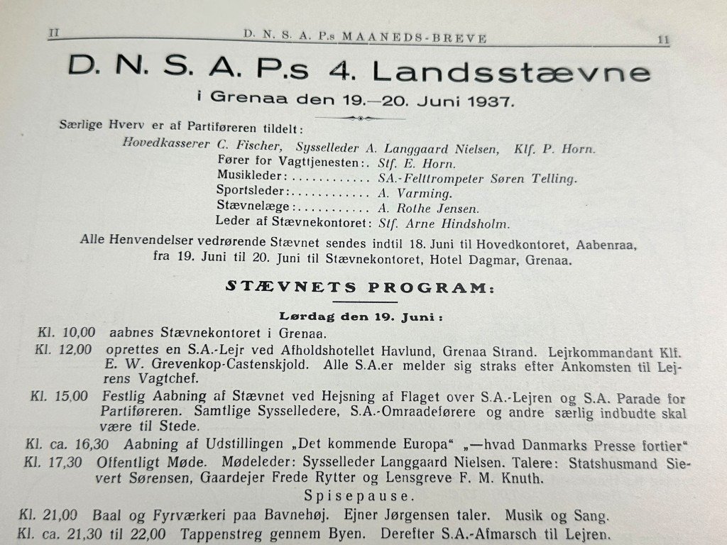 Original WWII Danish DNSAP Maaneds-Breve magazine — image 5