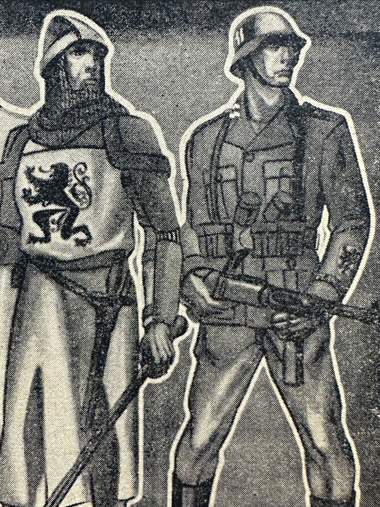 Original WWII Flemish Waffen-SS volunteer postcard — image 3