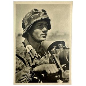Original WWII Flemish Waffen-SS postcard