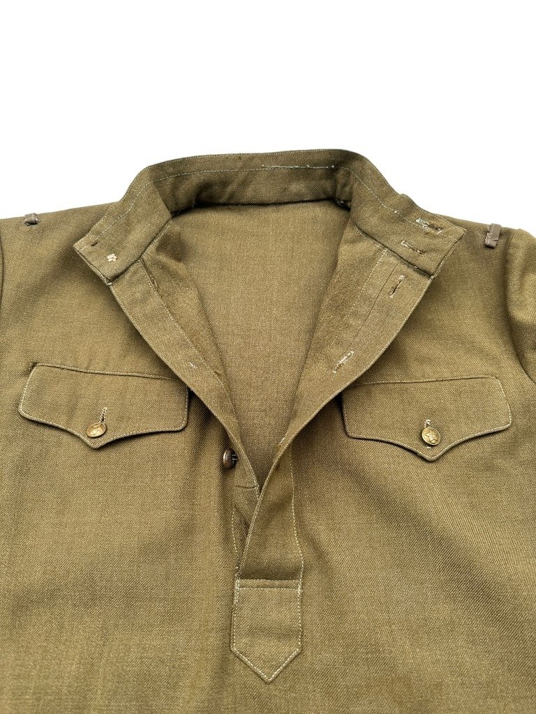 Original WWII Russian M43 Gymnasterka in Lend-Lease cloth — image 11