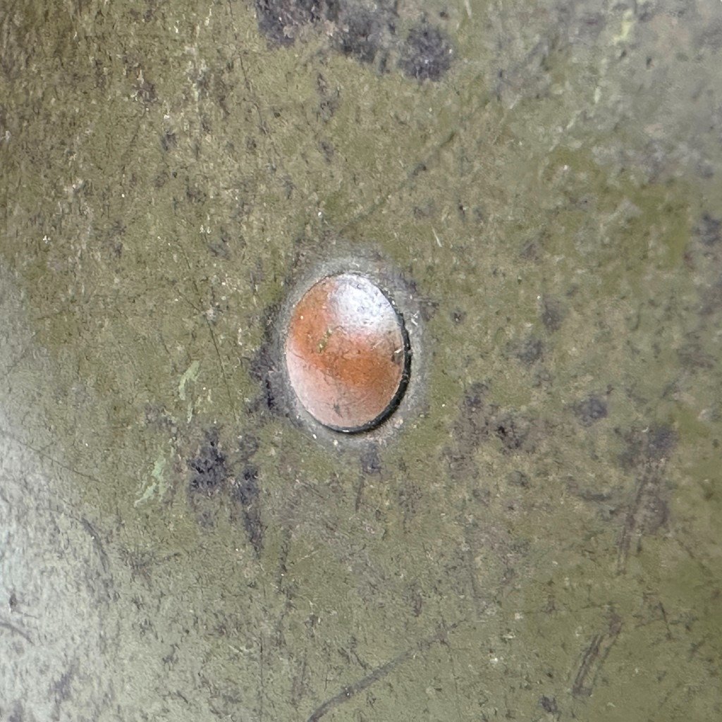 Original WWII M41 KNIL helmet captured by the Japanese army — image 7