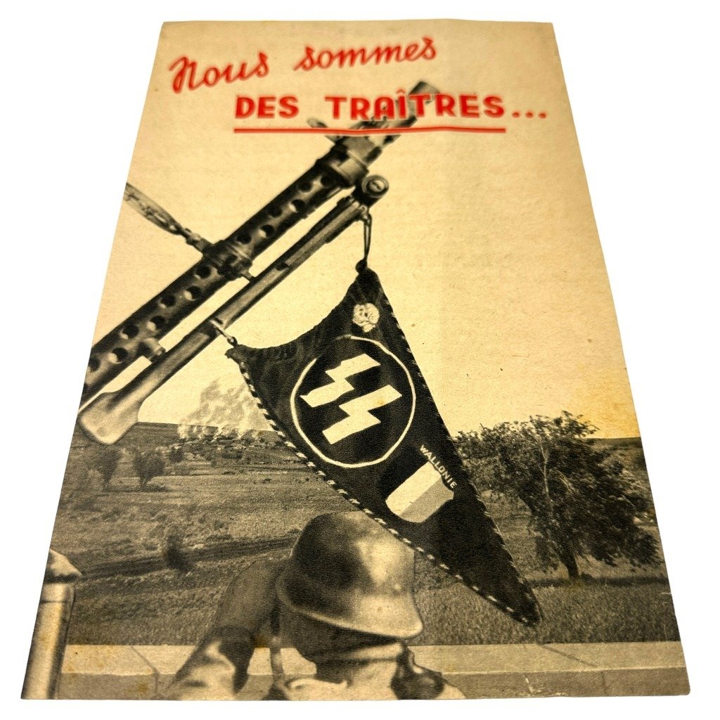 Original WWII Walloon Waffen-SS volunteer flyer — image 2