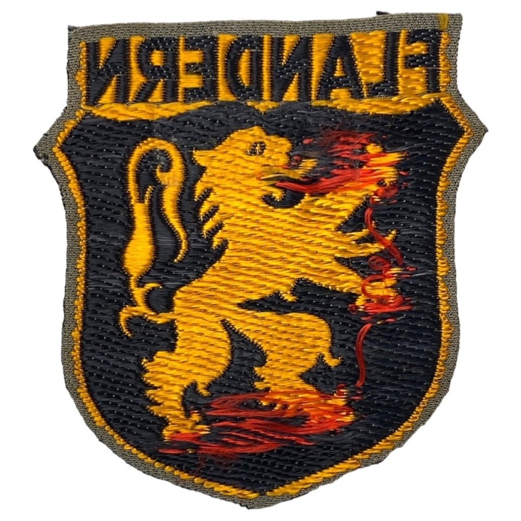 Original WWII Flemish NSKK volunteer shield — image 2