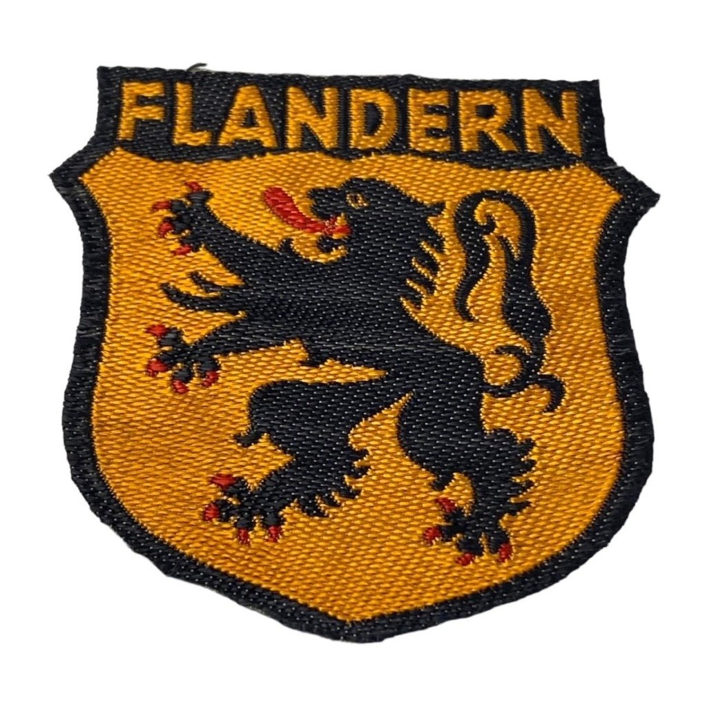 Original WWII Flemish NSKK volunteer shield — image 3