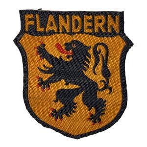 Original WWII Flemish NSKK volunteer shield