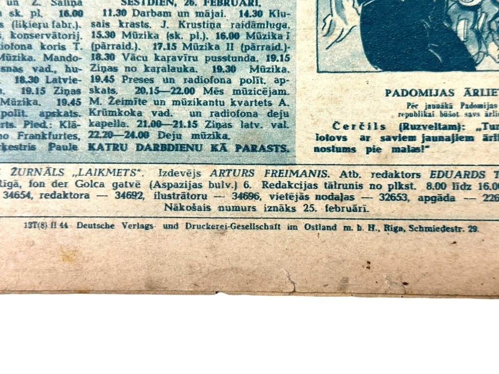 Original WWII Latvian collaboration magazine — image 14